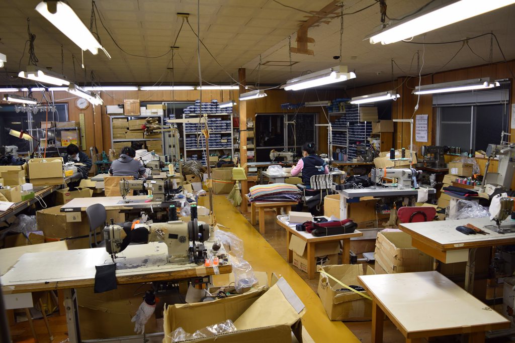 働いていた縫製工場
